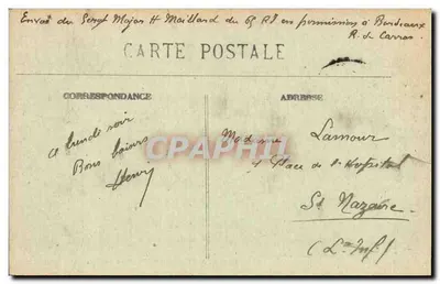 Bordeaux — Ogólny widok brzegów — Fototypia Manuel Delbey, Bordeaux, n°49 — Rewers
