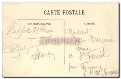 Belfort — Le Château et le Lion — LL. — Verso