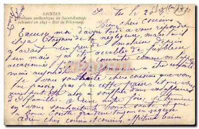 Grób św. Eutropiusza — Saintes — wydawca Ramuntcho — Rewers