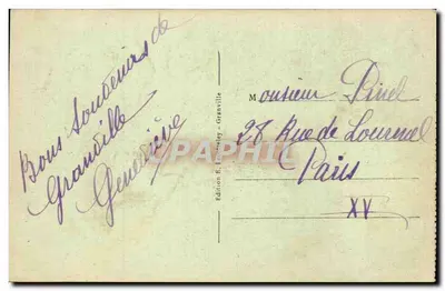Granville — O Cabo Lihou — Edição E. Leclercqey, n.º 52 — Verso