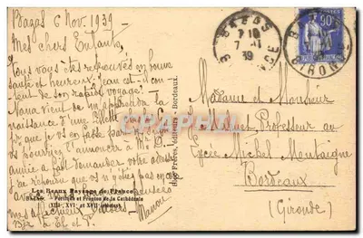 Catedral de Bordeaux — fachada gótica — Tifo, editor — Verso