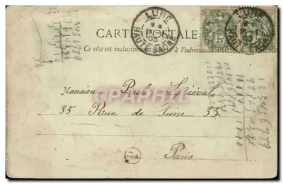 Lure — Rue de la Font & Hôtel de Ville — imp. Ad. Weil, Saint-Dié (Vosges) n° 1009 — Rewers