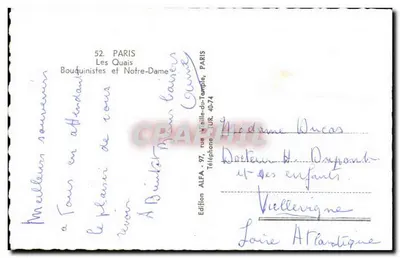 Nossa Senhora de Paris — vista dos Quais — Edição ALFA — Verso