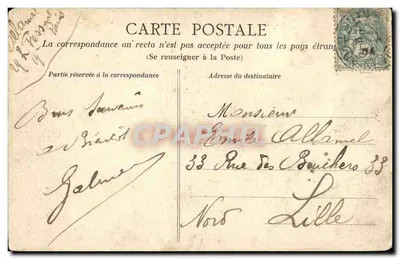 Niort — O Donjon e a Igreja de São André — N. Alfin, Pap. Tab. Jornais de Niort, n°34 — Verso