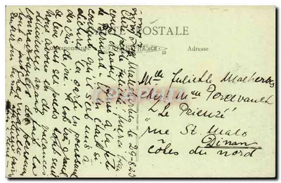 Malesherbes - Facha da Casa de Rouville — Coleção E. B. Malesherbes — Verso