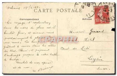 Orléans — Stare Biuro Miejskie lub Biuro Crenaux — Muzeum Malowidła — wydawca Th.G, nr 857 — Rewers