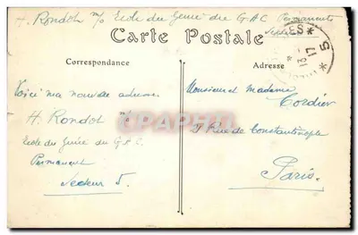 Chalons-sur-Marne — O Teatro e a Igreja Nossa Senhora — ND. Phol. — Verso