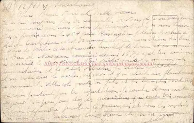 Strasbourg i. E. — Ogólny widok — wydawca nieznany, numer serii nieczytelny — Rewers