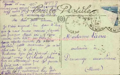 Ruiny Wielkiej Wojny — Miejsce dawnego wioska Cumières — W pobliżu Verdun — Visé Paris n° 553 — Rewers