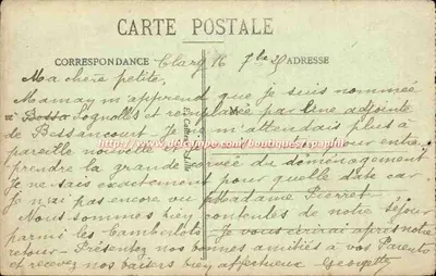 Cambray - O Sino da Cidade - Pequena Rua St-Martin — E. C. n°7 — Verso