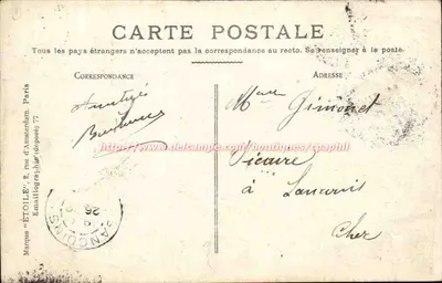 Nevers — Wierzchołek wieży katedry — Marke «ETOILE» — Rewers