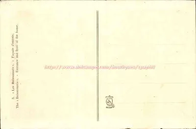 Les Boissonnets — Fachada e entrada — Delcampe — Verso
