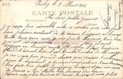 Okręgi VICHY — Dolina Malavaux — Wydawca Delcampe, nr 589 — Rewers
