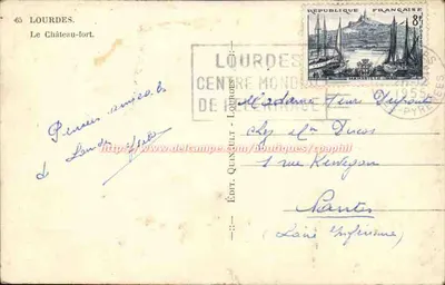 Lourdes — Het Sterkfort — Uitgever: Quintault — Achterkant