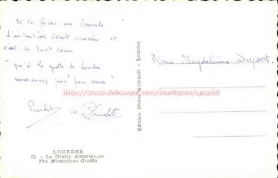 Lourdes — Jaskinia cudowna — Edition Photo Quinault — Rewers