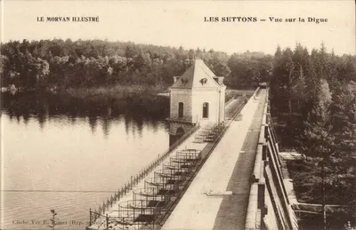 Les Settons — Visão da Digue — LE MORVAN ILLUSTRÉ