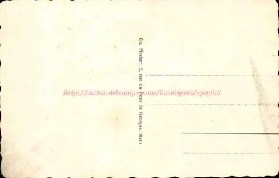 Metz — Sob o Ponte Saint-Georges — editor não identificado, n° 25 — Verso