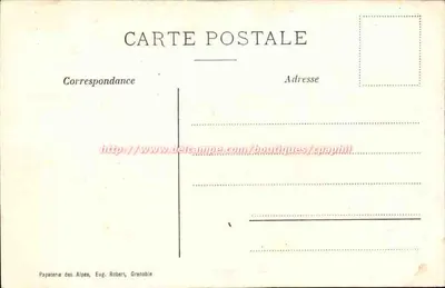 Dauphiné - As margens do Isère à Sône — Papeterie des Alpes, Eug. Robart, Grenoble — Verso