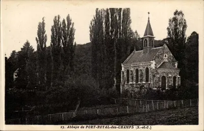 Abbazia di PORT-ROYAL-des-CHAMPS — vista della cappella — editore S.-et-O., n. 23