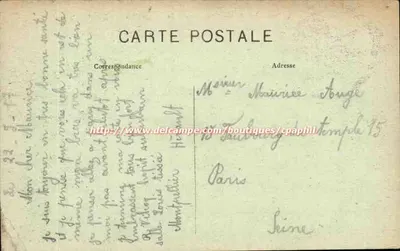 Montpellier — Promenade du Peyrou — El Castillo del Agua — Edit. A. Villaret y Colin frères — Reverso