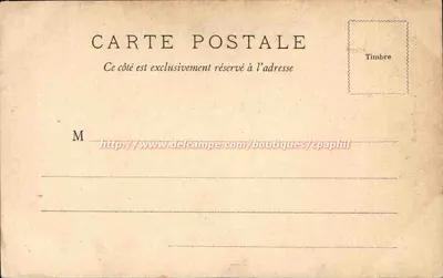 Bordeaux — Statua Michela de Montaigne — W.F. Déposé — Rewers