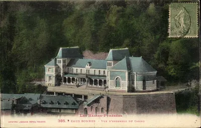 Les Basses-Pyrénées - Vista geral do Casino - Fototipia Labouche Frères, Toulouse, n°385