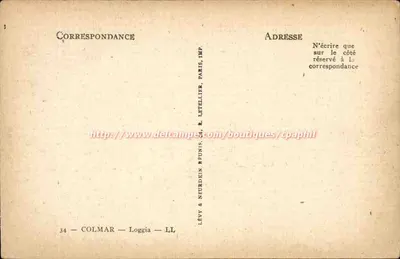 Komisariat Policji — Colmar — Lévy & Neurdein — Rewers