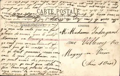 Dieppe — La Jetée à l'Heure de Marée — LL, n°232 — Achterkant