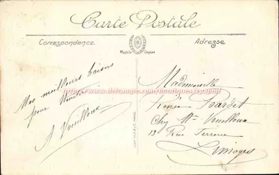 Tours — Pałac Sądowy i Nowy Urząd Miasta — Delcampe — Rewers