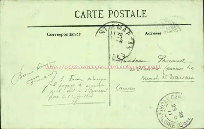 Chinon — Velha Casa na Rue Buffon — LL. — Verso