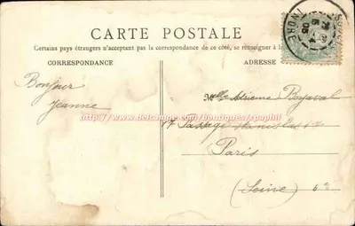 Issoudun — Wieża dzwonowa obecnie więzienne — B. F. Paris n°15 — Rewers