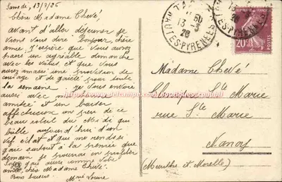 Fontaine Duvigneau — Tarbes — Les Hautes-Pyrénées — Verso