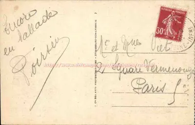 Le Tréport — Przylądek i Kościół — Ch. des Arts, Straßburg — Rewers