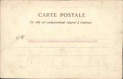 Le Gave de Lourdes — widok rzeki z budynkami i drzewami — M. D. Edit. — Rewers
