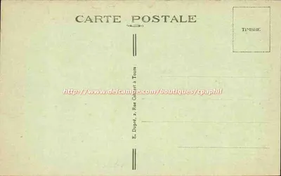 Montrichard (Loir-et-Cher) — Ruínas da muralha (época romana) — A.P. — Verso