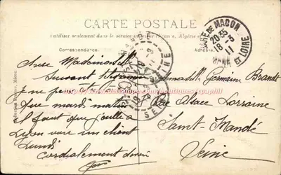 Saint-Laurent-lès-Mâcon — Widok panoramiczny — Nieznany wydawca — Rewers
