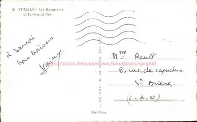 St-Malo — I Muri e il Grand Bey — C.A.P. (551) Parigi — Verso