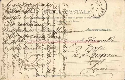 Le Puy - A Fonte Crozatier — editor Cliché M. B. Rep. Int. n°149 — Verso