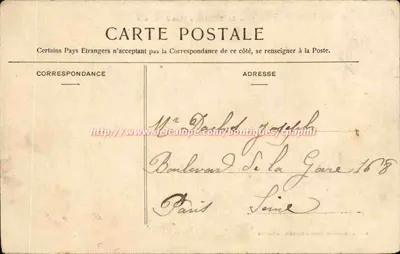 St-ÉTIENNE — Plein van de Ursules — Uitgave Nouvelles Galeries Rénoise, St-Étiennne — Achterkant