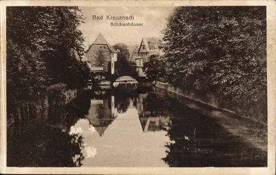 Bad Kreuznach — Brückenhäuser — editor não identificado, número de série ilegível