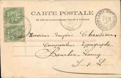 Roanne — Katedra św. Etienne — Victor Bayiste, wyd., Roanne — Rewers