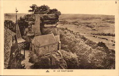Le Haut-Barr — Ruínas do castelo e vista panorâmica — Editor ARA, n° 42