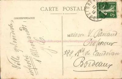 Grenoble - Paleis van Justitie (oud kasteel van de Delfinen) en Beeld van Bayard - E.R. — Achterkant