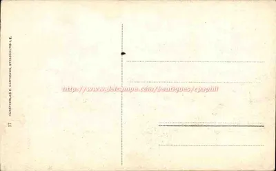 Straßburg i. E. - Pałac Cesarski - Cesarski Pałac — Kunstverlag E. Hartmann, Straßburg i. E., nr 17 — Rewers