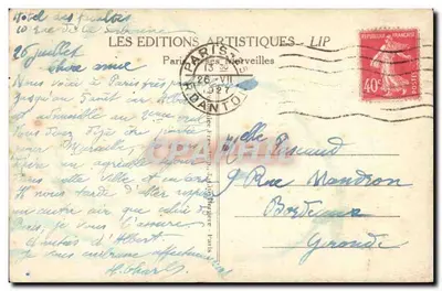 París - La Bolsa — editor LIP, n°78 — Reverso