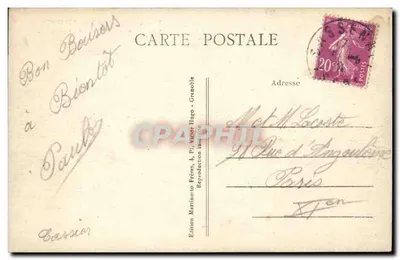 Corenc i Dolina Gresivaudan — Trasa Grande-Chartreuse — Wydawnictwo Martinotto Frères, 4, Pi. Victor Hugo, Grenoble — n°77 — Rewers