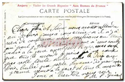 Angers — Ponte do Centro e Catedral — Staerck Paris — Verso