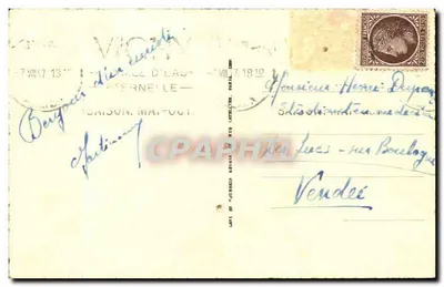 Vichy — Pałac źródeł — wydawca Vichy, n° 176 — Rewers
