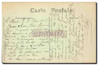 Le Mans — Het Bisdom — R. Barbier, Uitgever, Le Mans, n°18 — Achterkant
