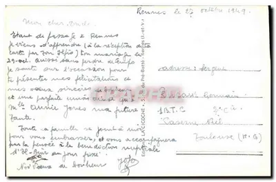 Rennes - Palácio de São Jorge (Antiga Abadia das Beneditinas de São Jorge) — Verso